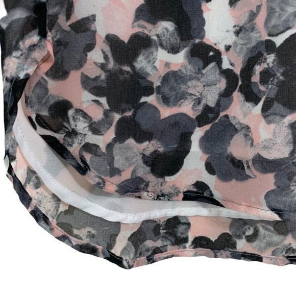 Bailey 44 Double Layer Floral / Black‎ Top M - Picture 6 of 7